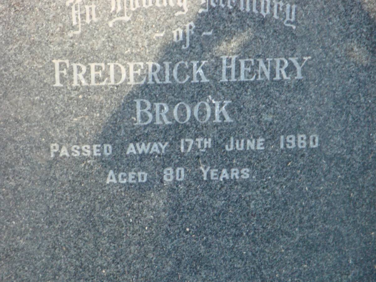 BROOK Frederick Henry -1960