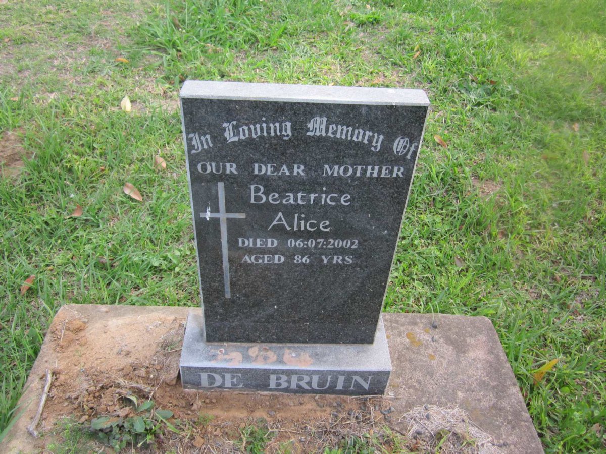 BRUIN Beatrice Alice, de -2002