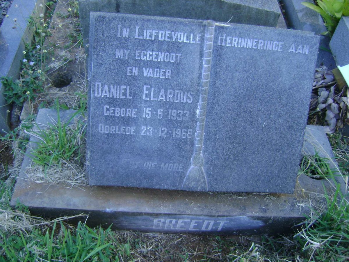 BREEDT Daniel Elardus 1933-1969