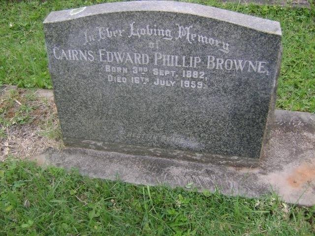 BROWNE Cairns Edward Phillip 1882-1959