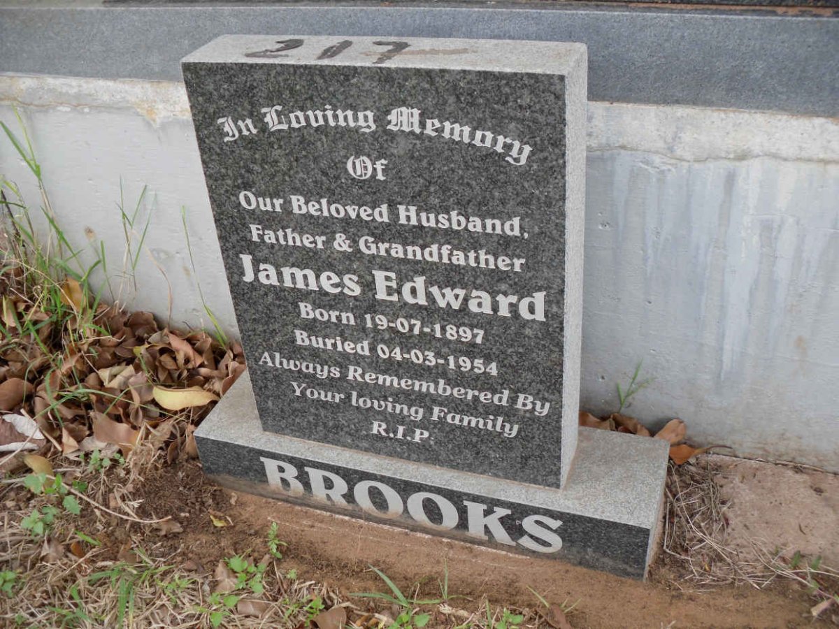 BROOKS James Edward 1897-1954
