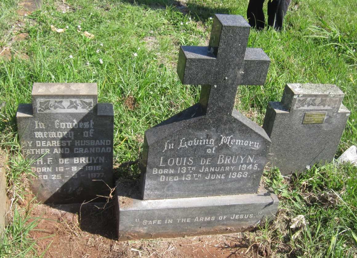 BRUYN J.H.F., de 1916-1977 &amp; Anna Maria Johanna 1915-2006 :: BRUYN Louis, de 1945-1963