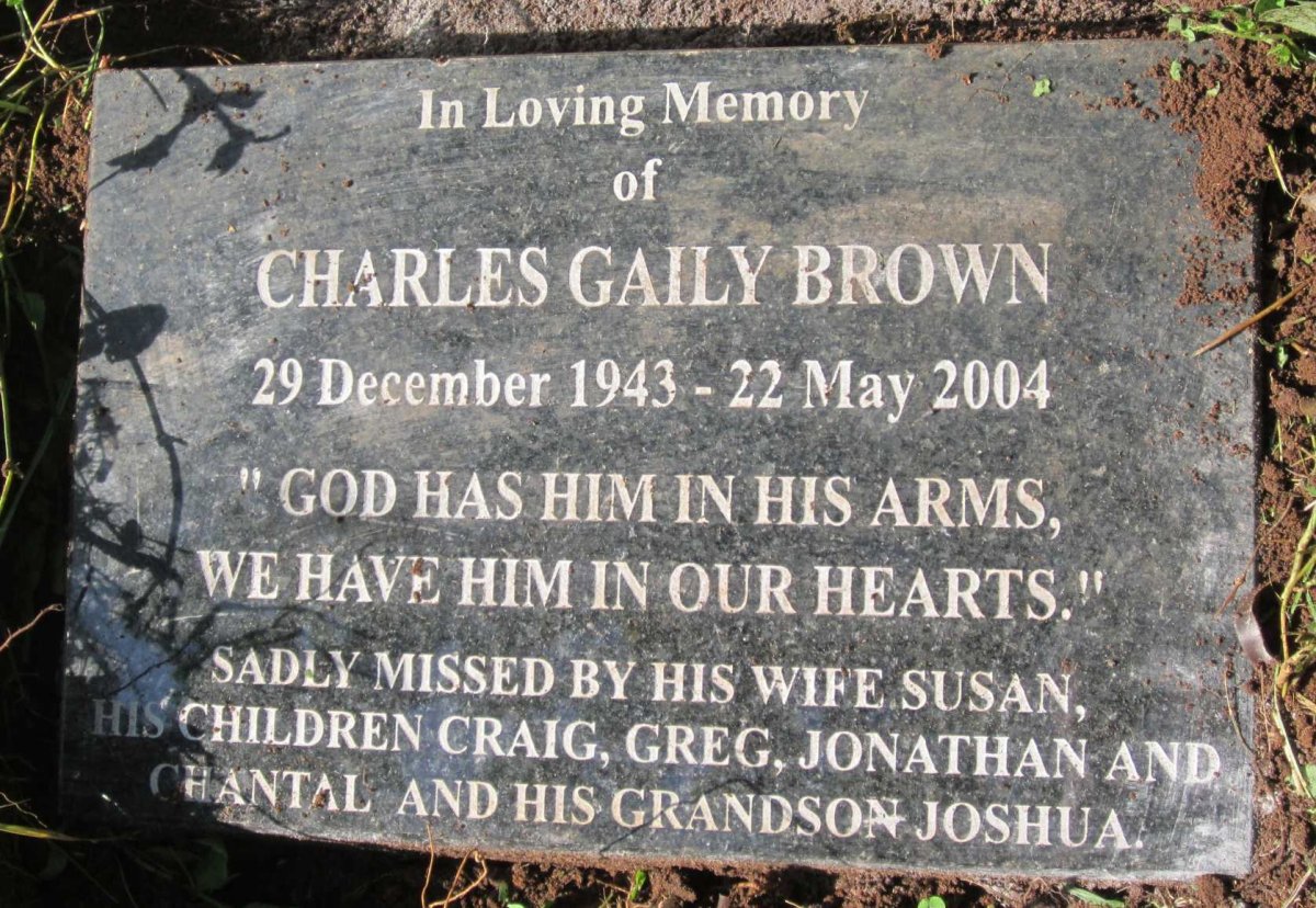 BROWN Charles Gaily 1943-2004