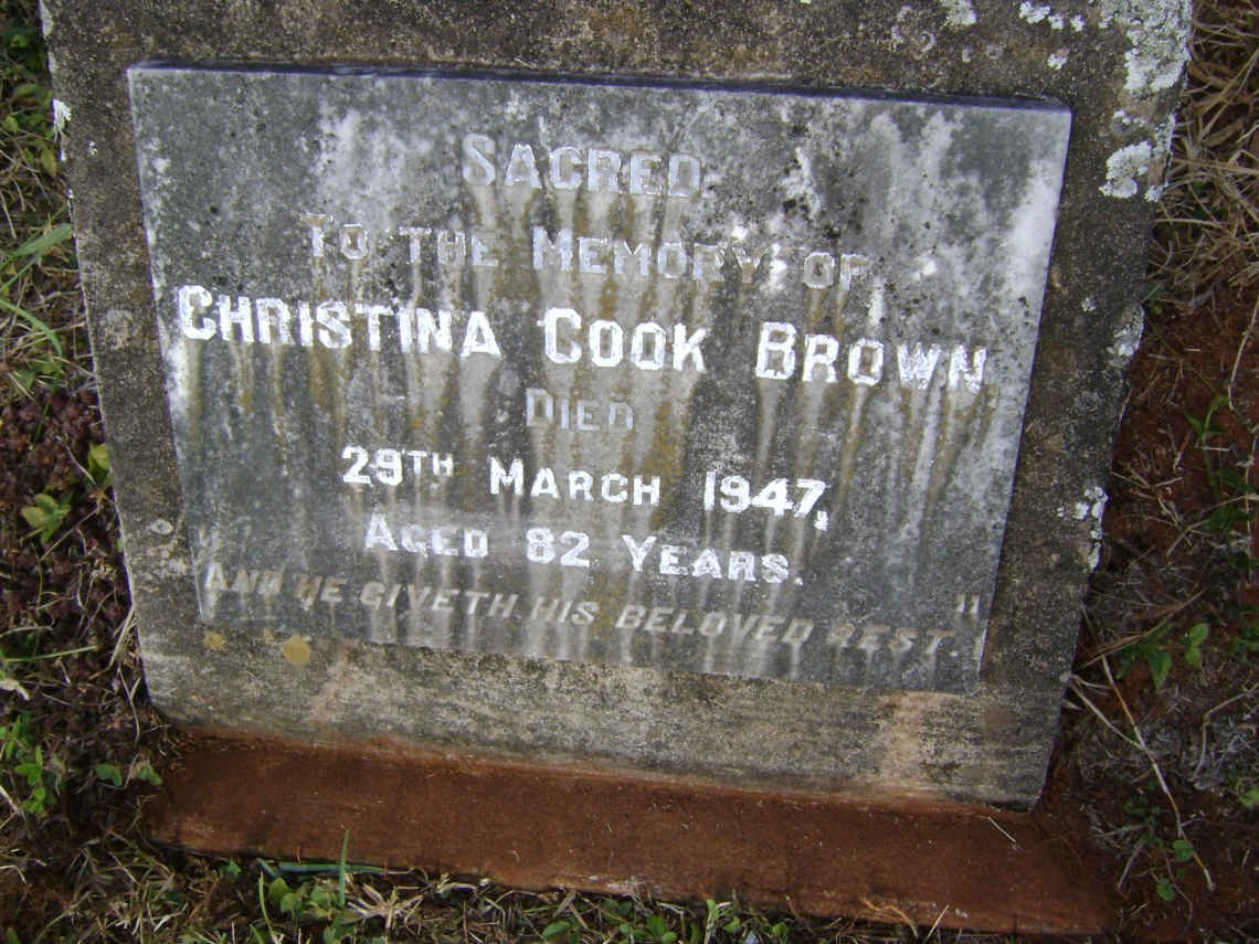 BROWN Christina Cook -1947