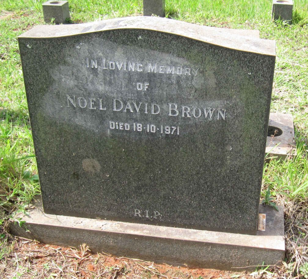 BROWN Noel David -1971