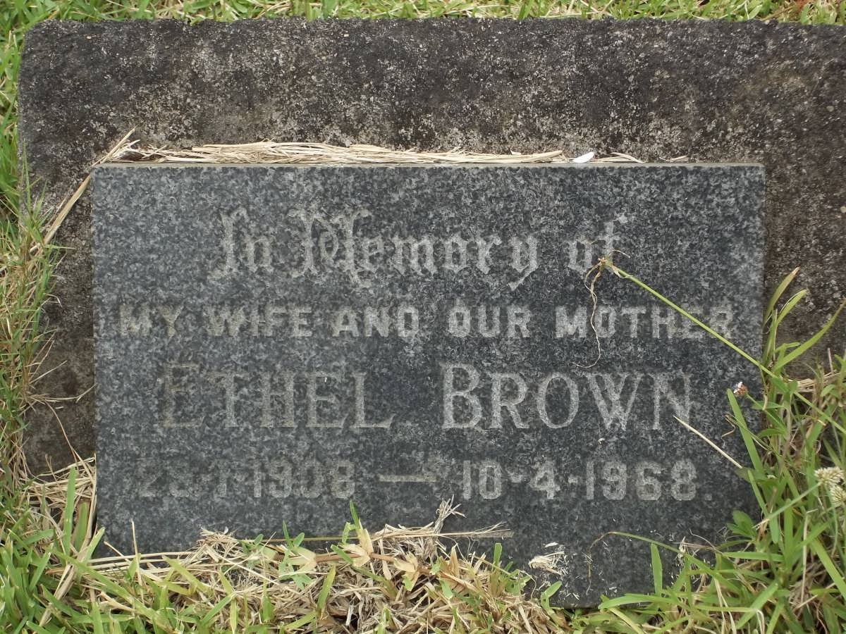 BROWN Ethel 1908-1968