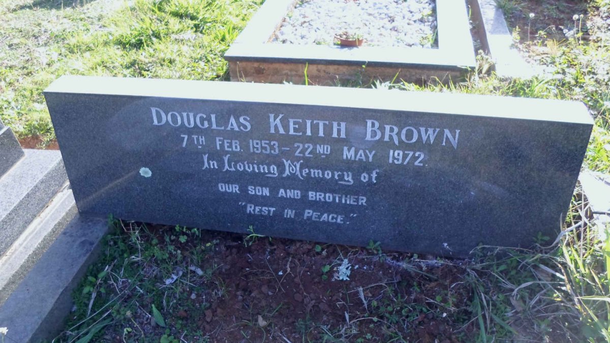 BROWN Douglas Keith 1953-1972