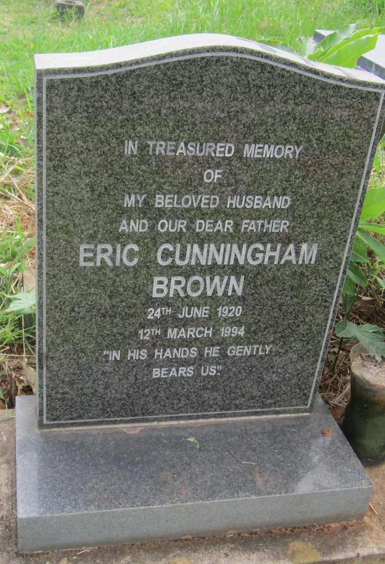 BROWN Eric Cunningham 1920-1994