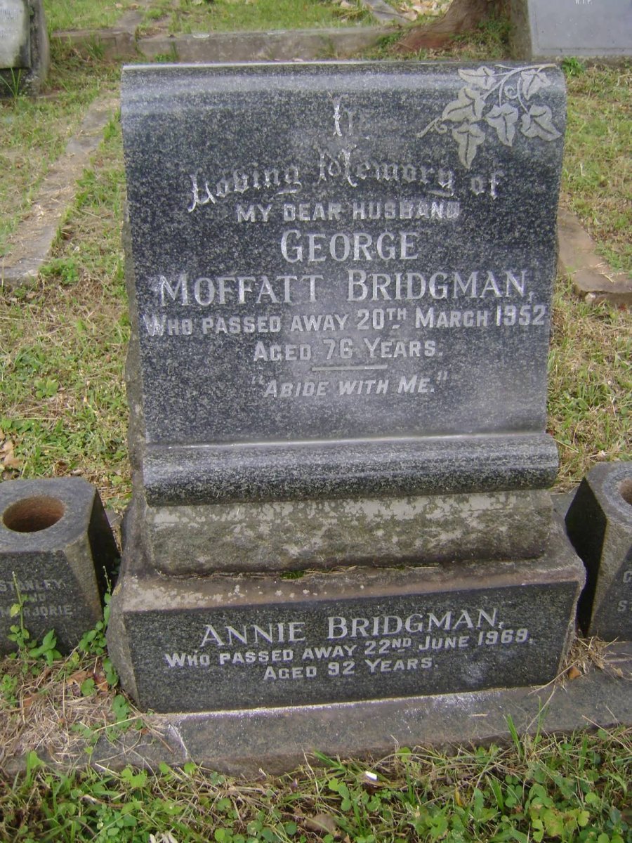 BRIDGMAN George Moffatt -1952 &amp; Annie -1969