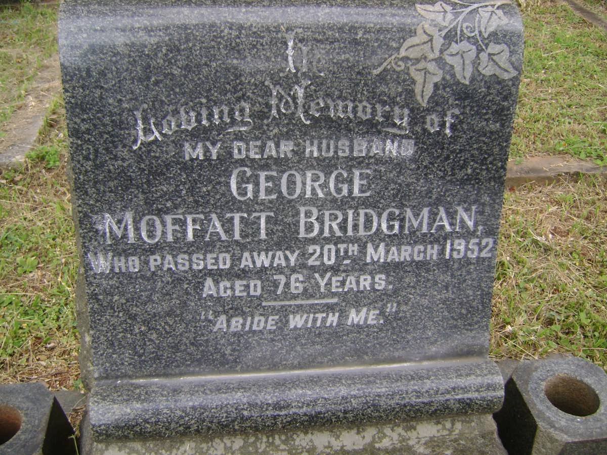 BRIDGMAN George Moffatt -1952 &amp; Annie -1969