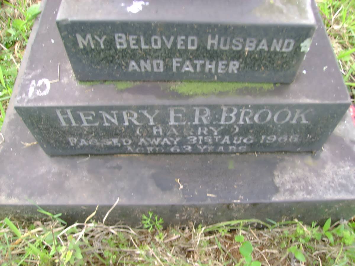 BROOK Henry E.R. -1966 &amp; Thelma Lillian 1907-1993
