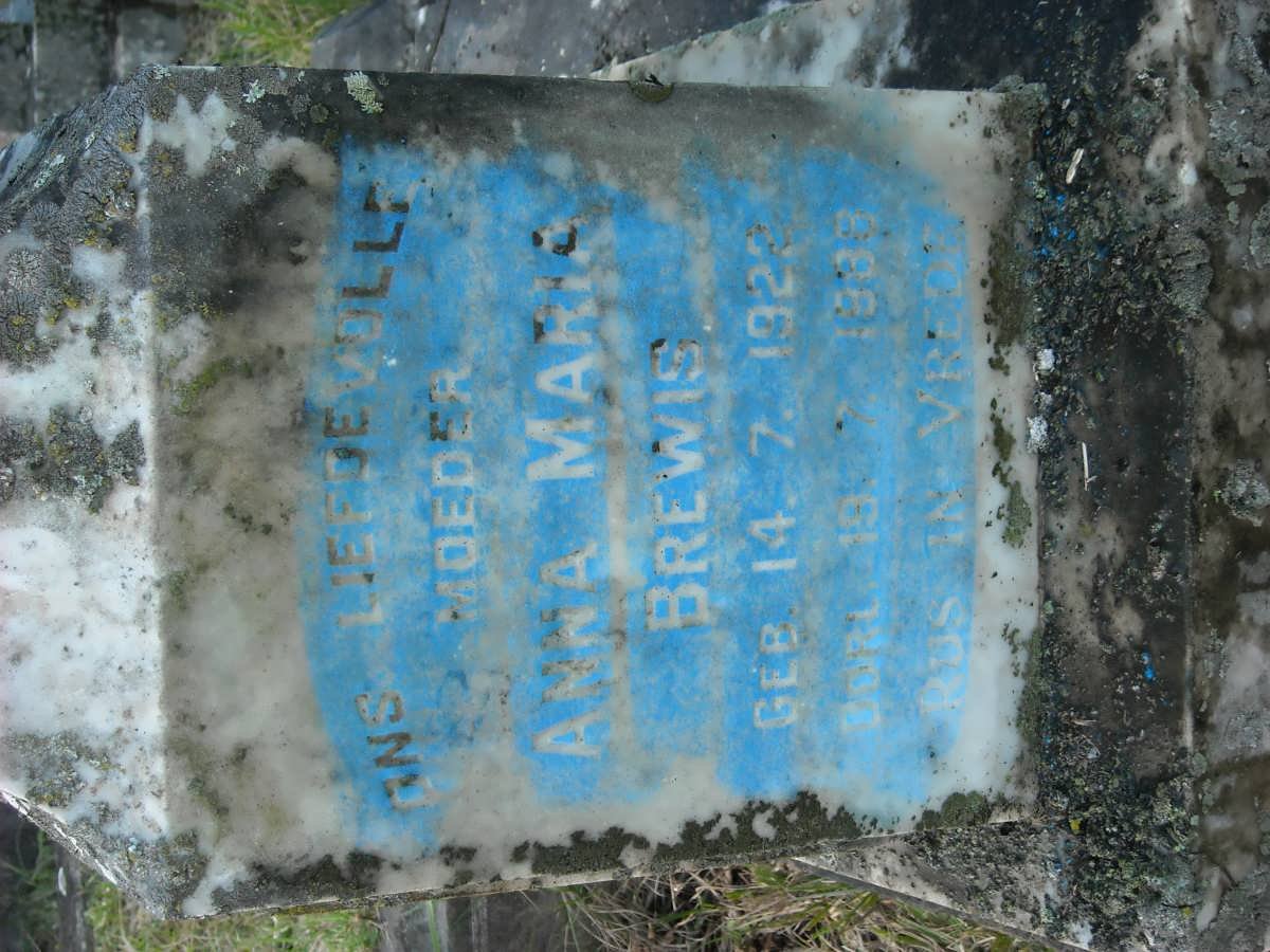 BREWIS Anna Maria  1922-1988