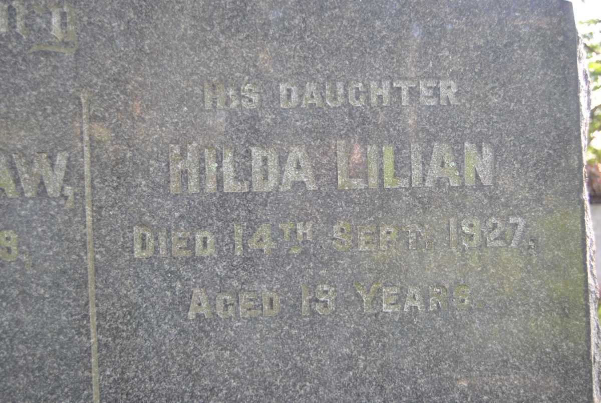 BRADSHAW Hilda Lilian - 1927