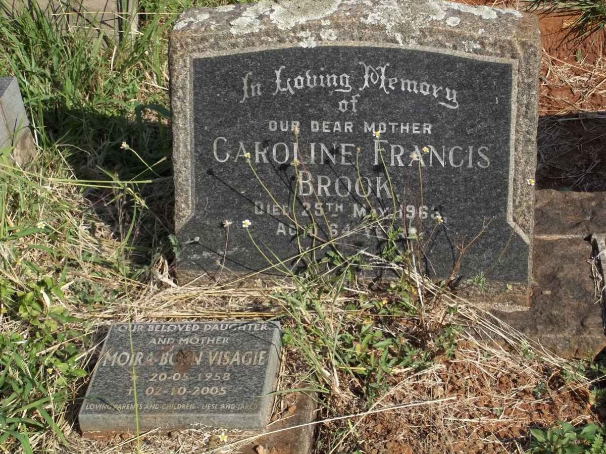 BROOK Caroline Francis -1963 :: BROOK Moira nee VISAGIE 1958-2005