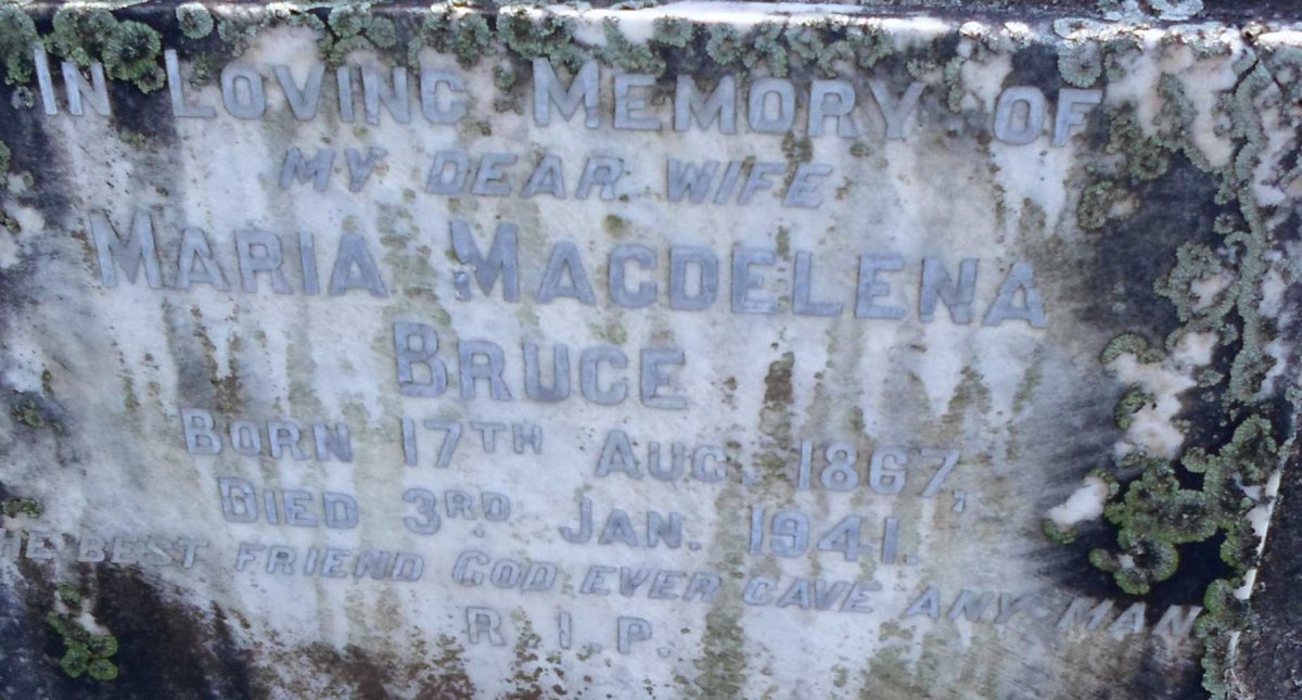 BRUCE Maria Magdelena 1867-1941
