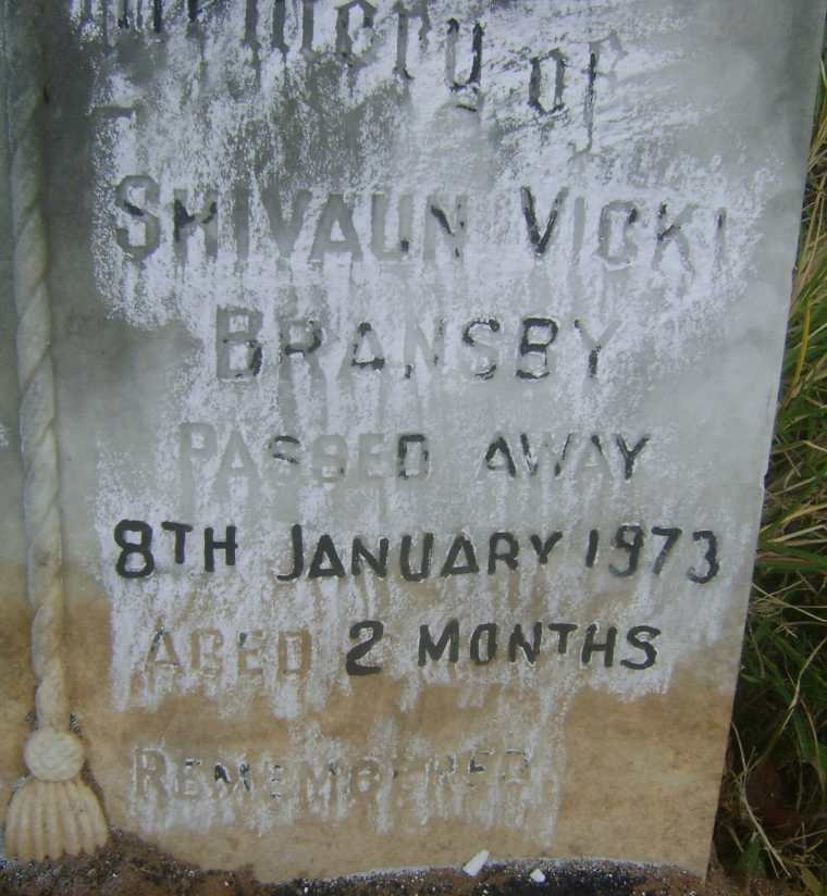BRANSBY Shivaun Vicki -1973