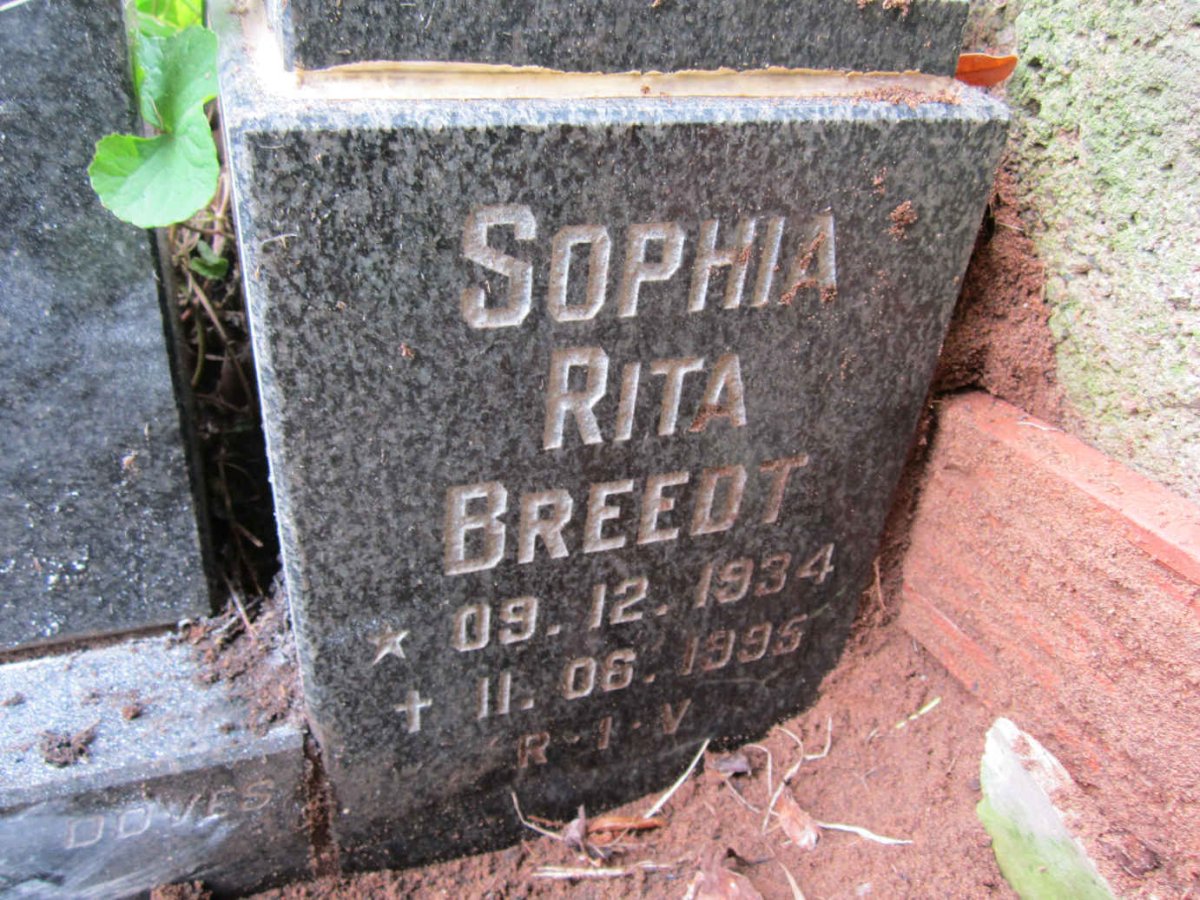 BREEDT Sophia Rita 1934-1995