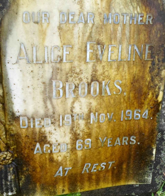 BROOKS Alice Eveline -1964
