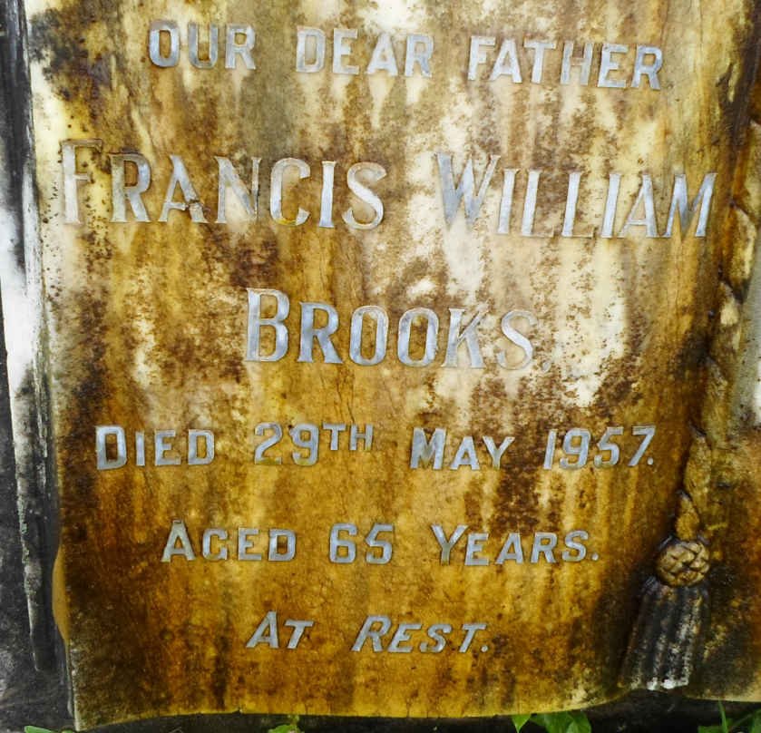 BROOKS Francis William -1957