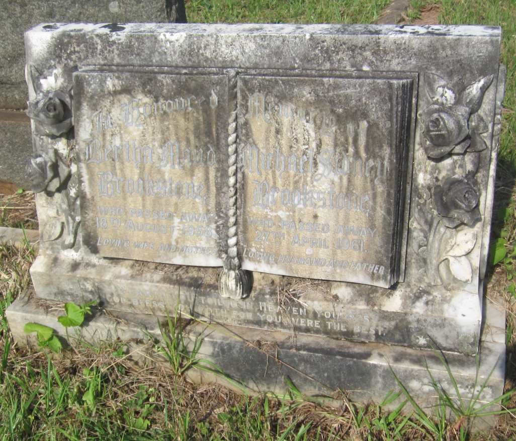 BROOKSTONE Michael Sidney -1961 &amp; Bertha Maud -1958