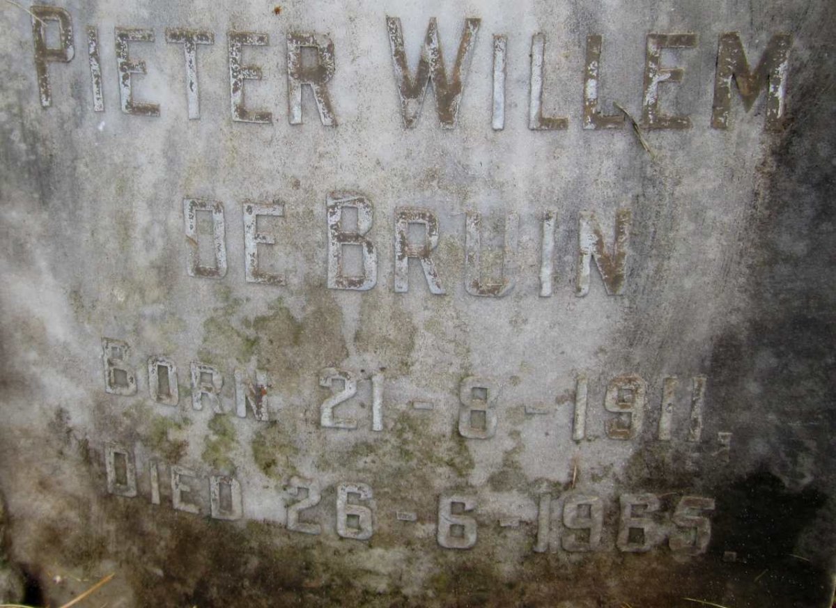 BRUIN Pieter Willem, de 1911-1965