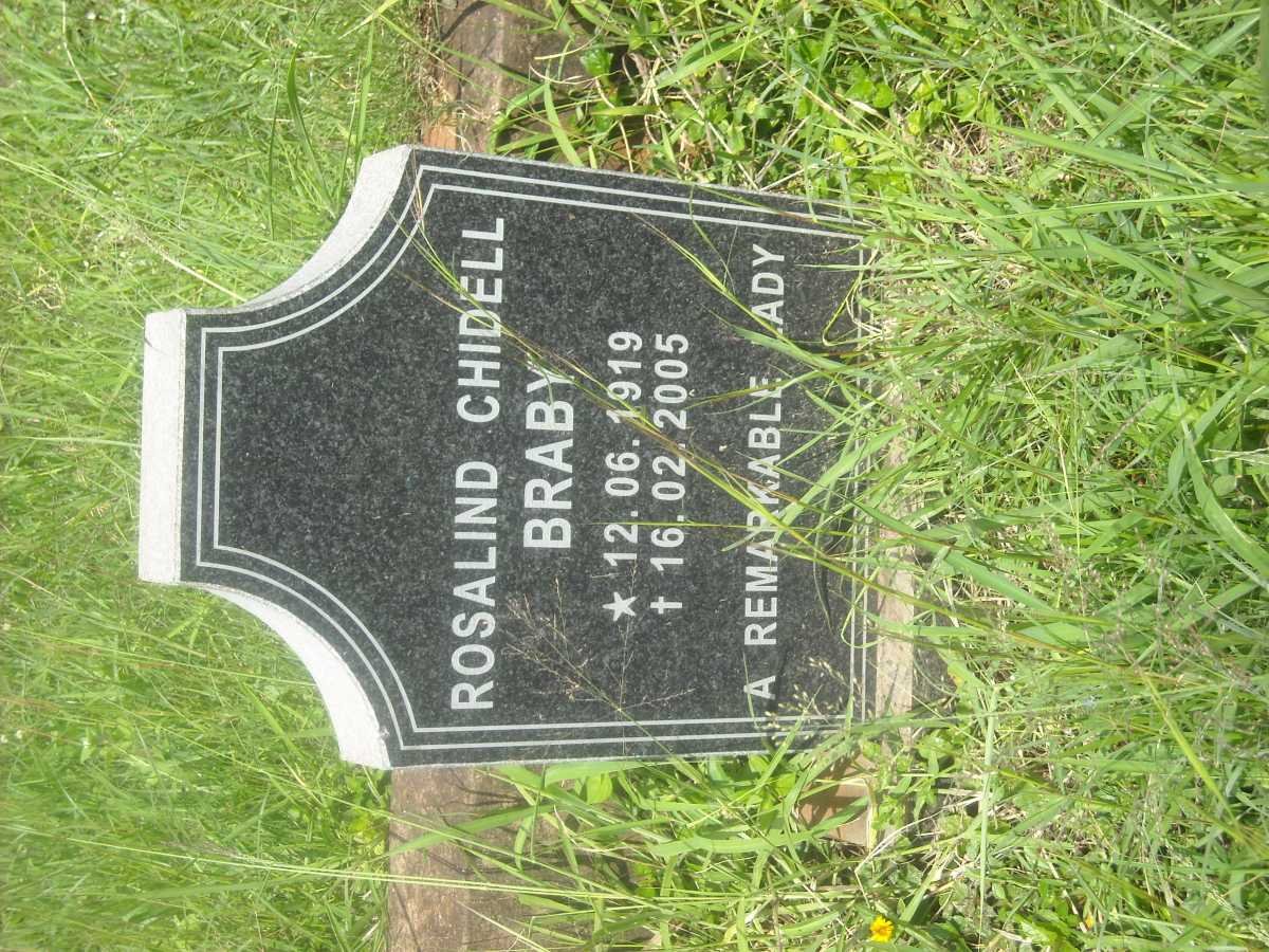 BRABY Rosalind Chidell 1919-2005