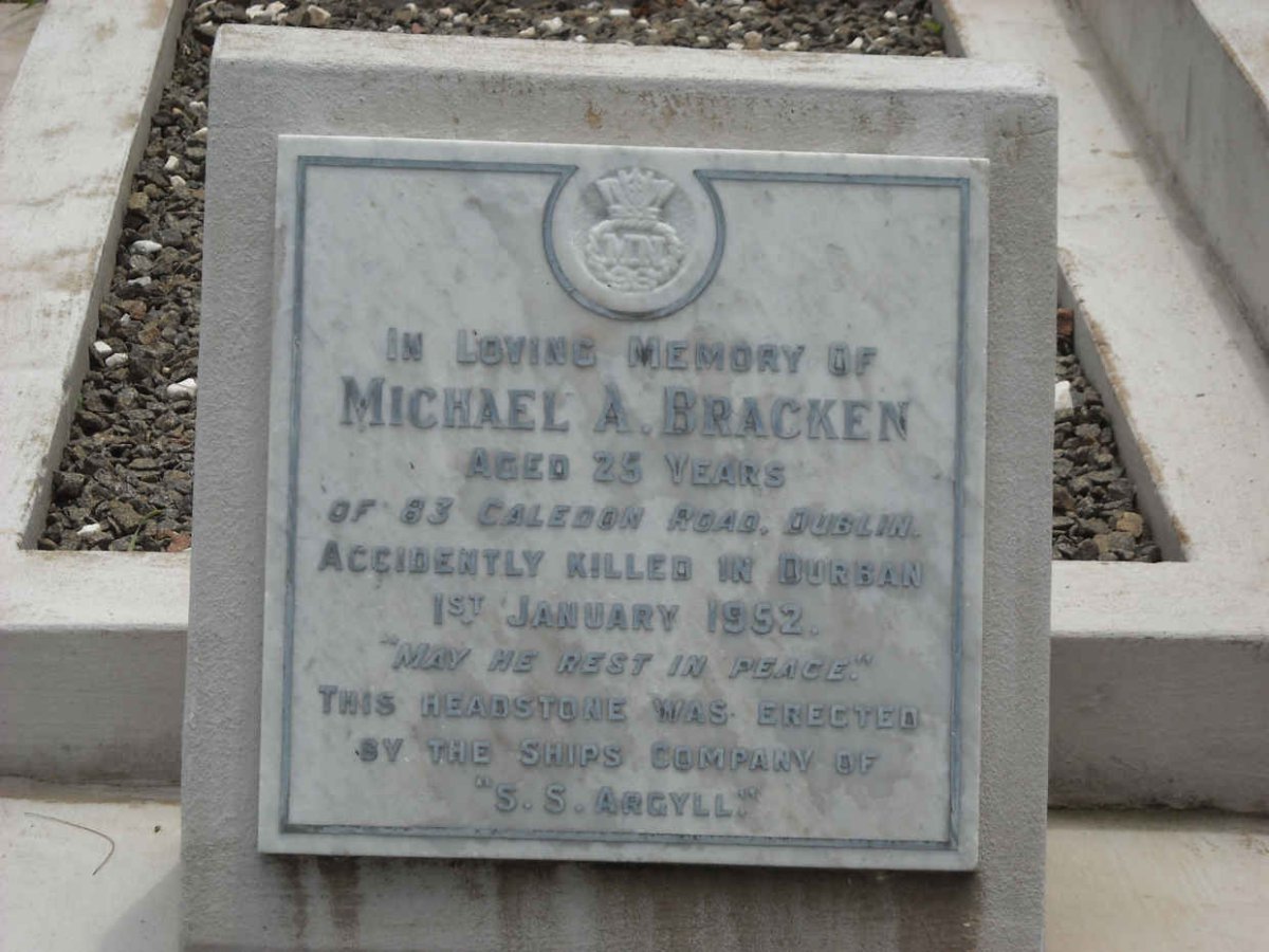 BRACKEN Michael A. -1952