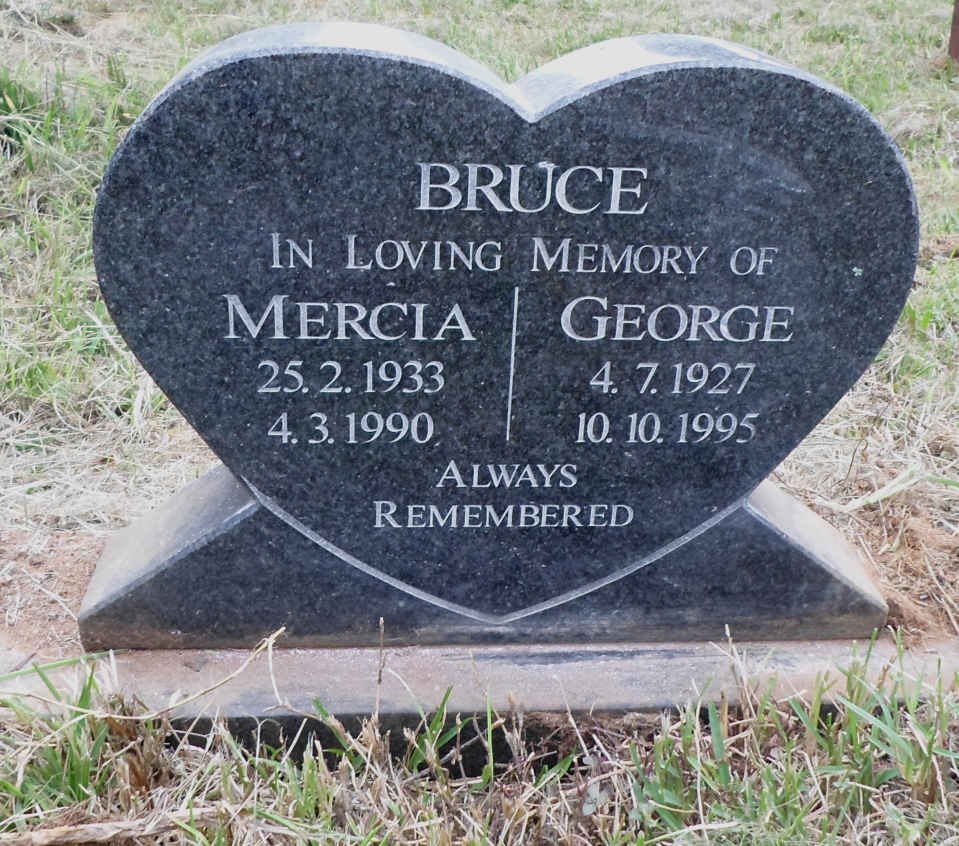 BRUCE George 1927-1995 &amp; Mercia 1933-1990