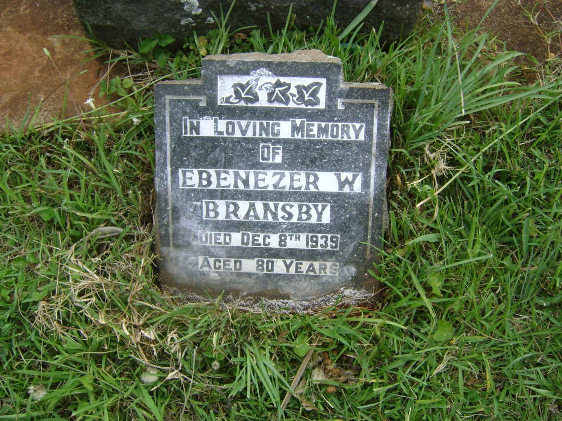 BRANSBY Ebenezer W. -1939