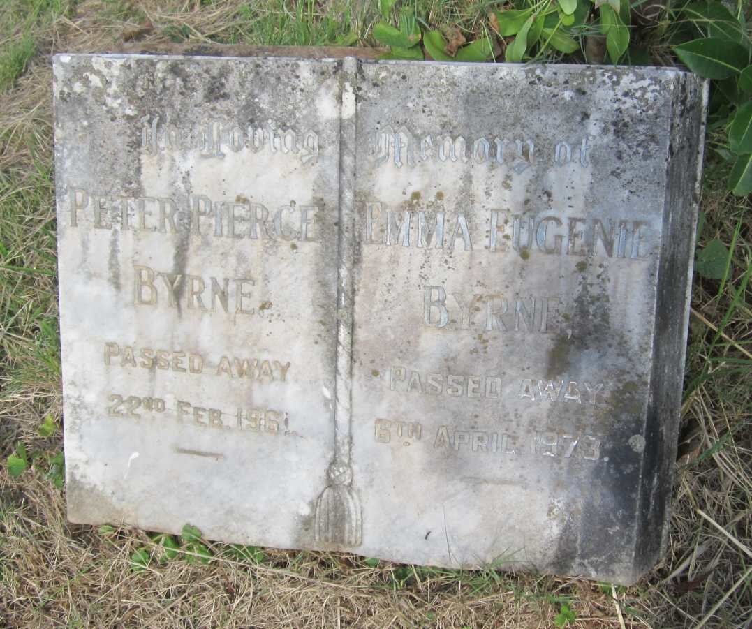 BYRNE Peter Pierce -1961 &amp; Emma Eugenie -1973