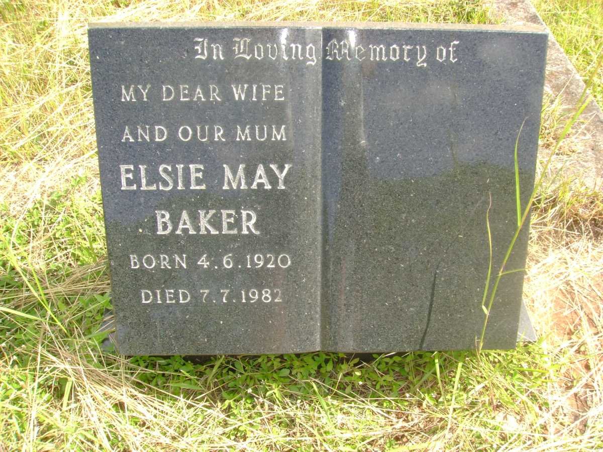BAKER Elsie May 1920-1982