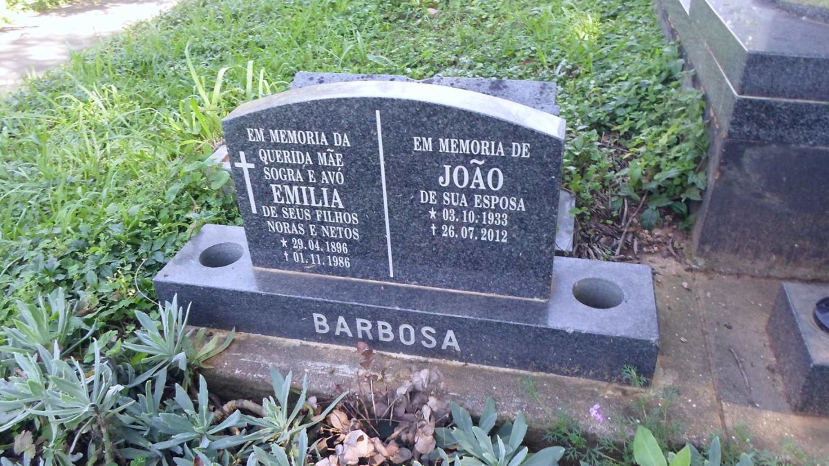 BARBOSA Emilia 1896-1986 :: BARBOSA João 1933-2012