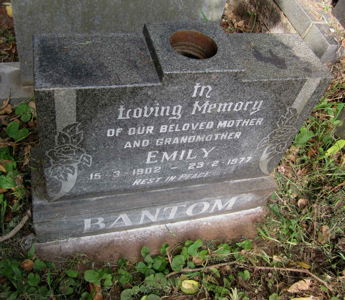 BANTOM Emily 1902-1977