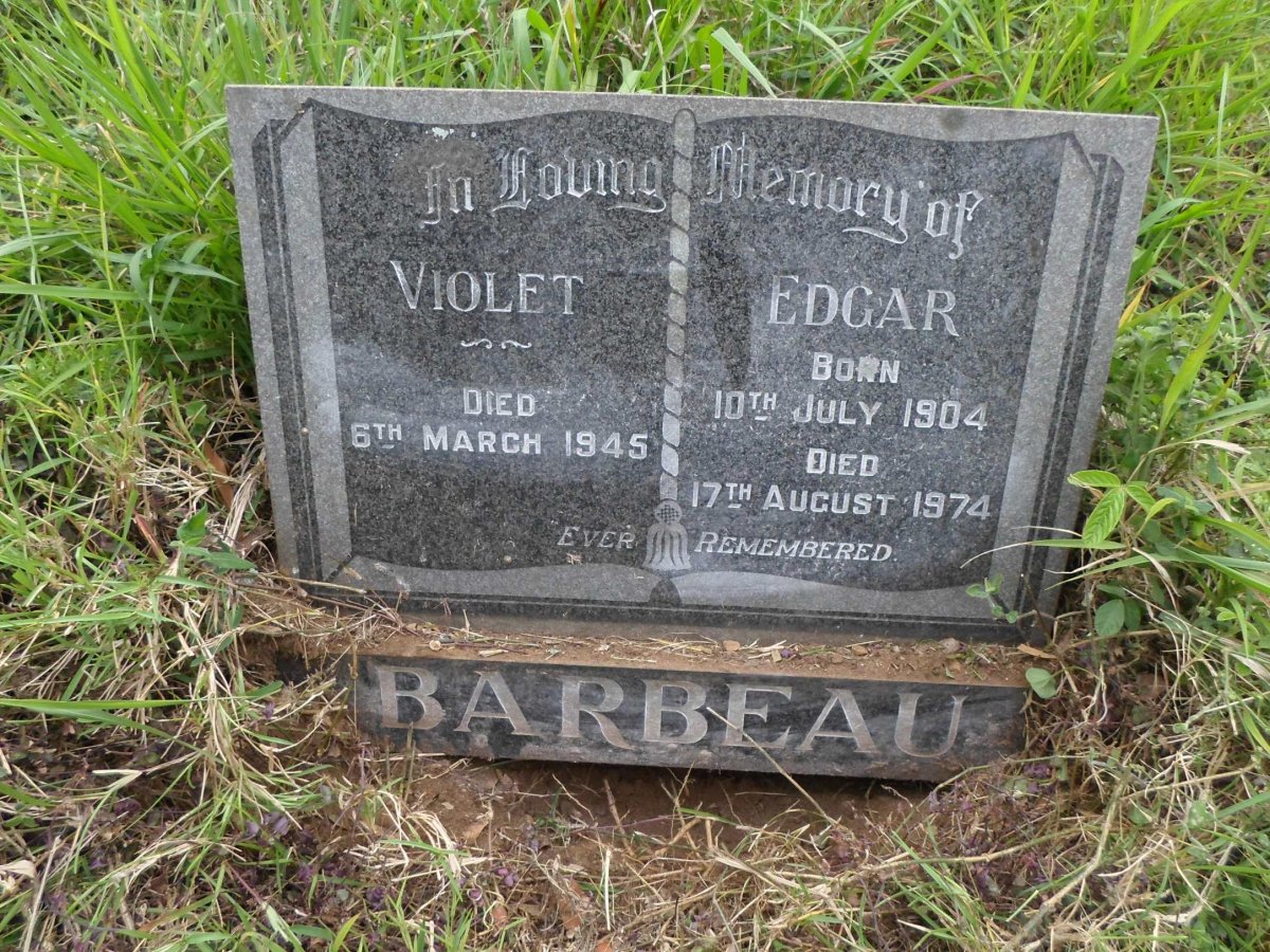BARBEAU Edgar 1904-1974 &amp; Violet -1945