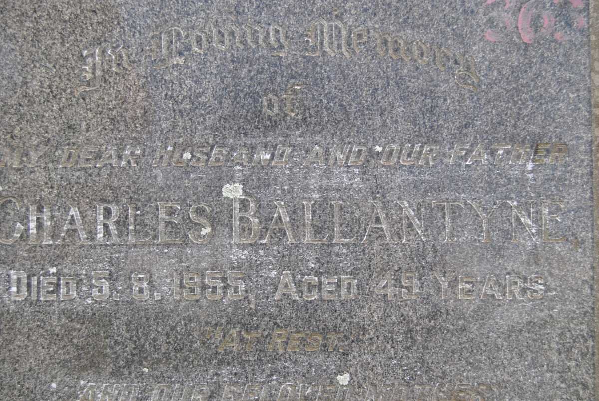 BALLANTYNE Charles -1955 &amp; Janet -1990