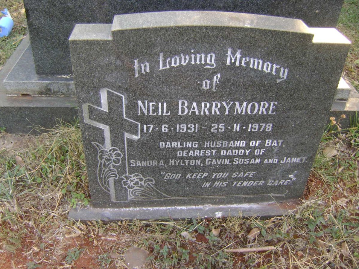 BARRYMORE Neil 1931-1978