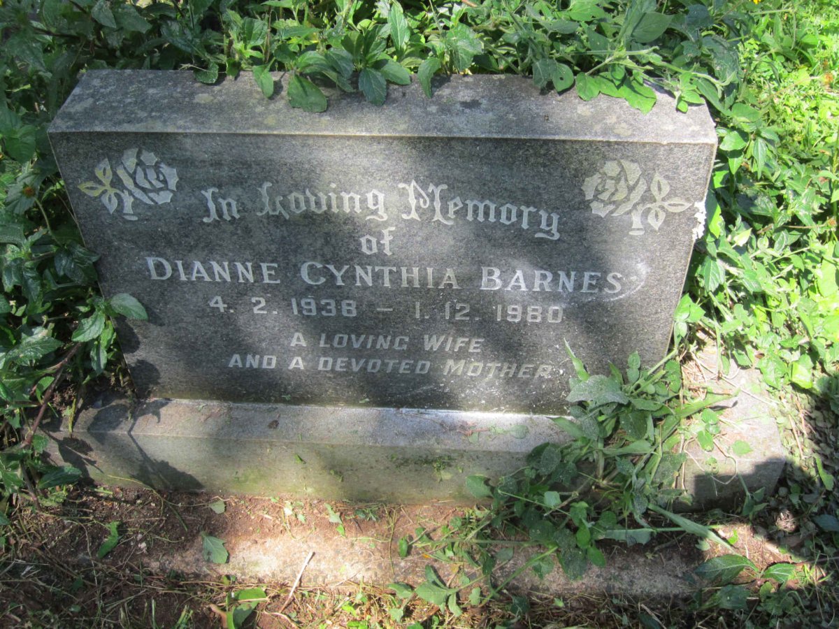 BARNES Dianne Cynthia 1938-1980
