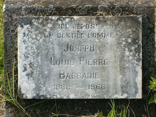 BABBADIE Joseph Louis Pierre 1888-1966