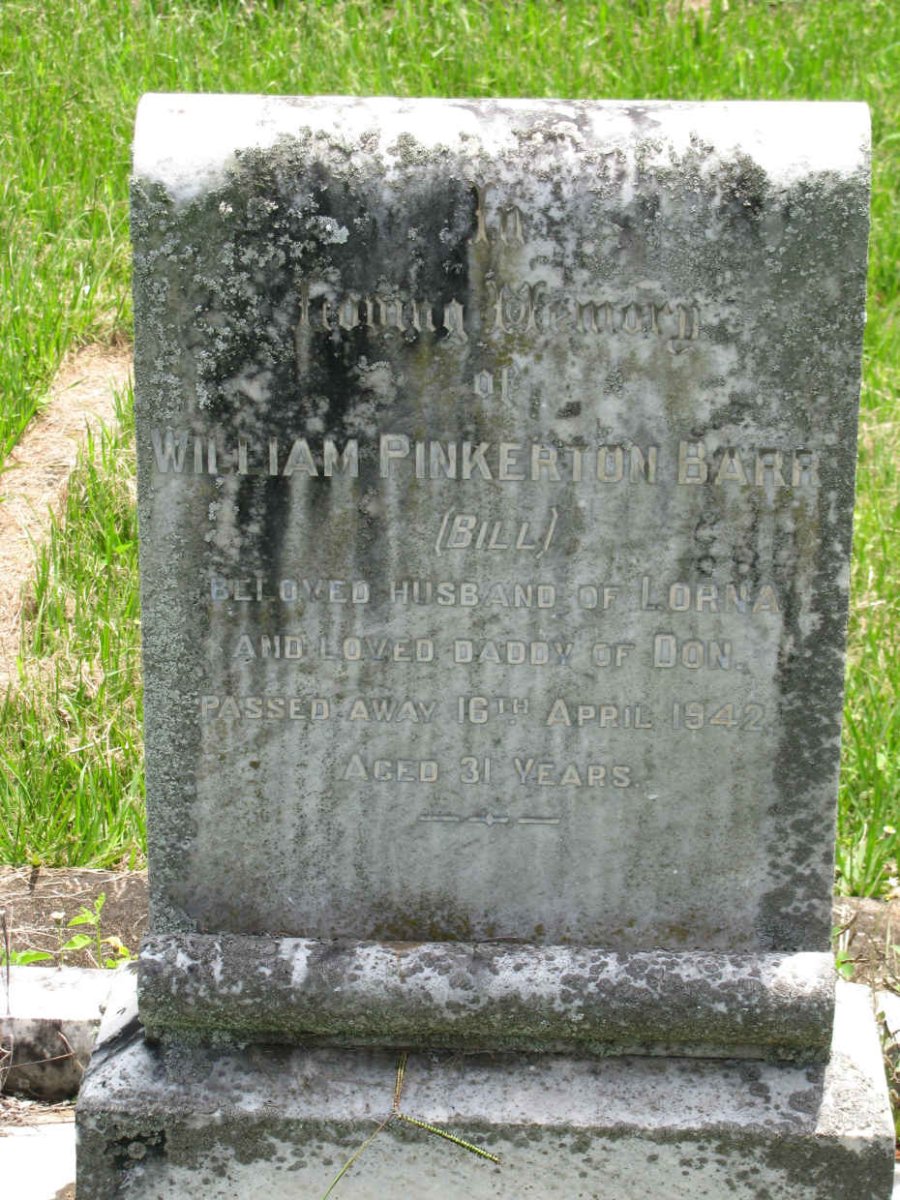 BARR William Pinkerton -1942