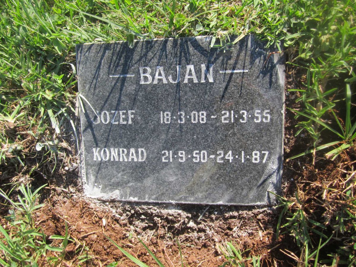 BAJAN Jozef 1908-1955 :: BAJAN Konrad 1950-1987