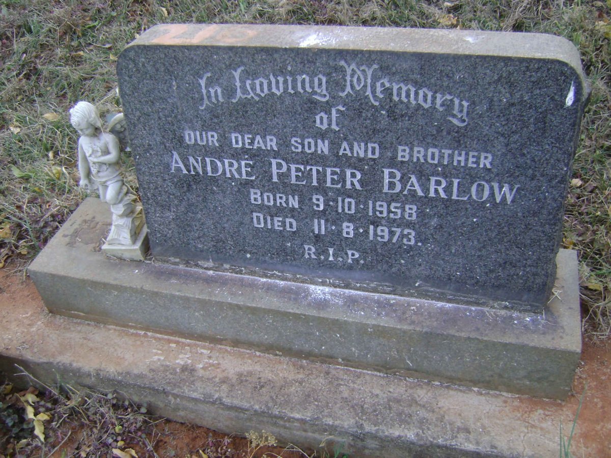 BARLOW Andre Peter 1958-1973