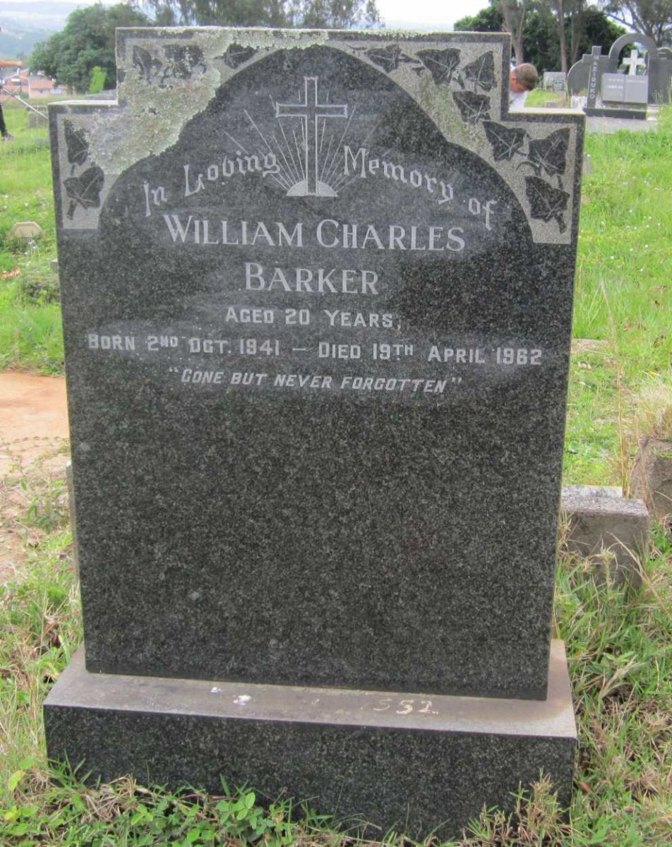 BARKER William Charles 1941-1962