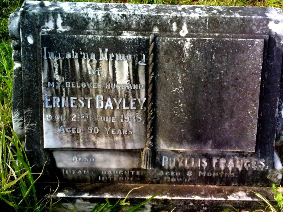 BAYLEY Ernest -1935 :: BAYLEY Phyllis Frances