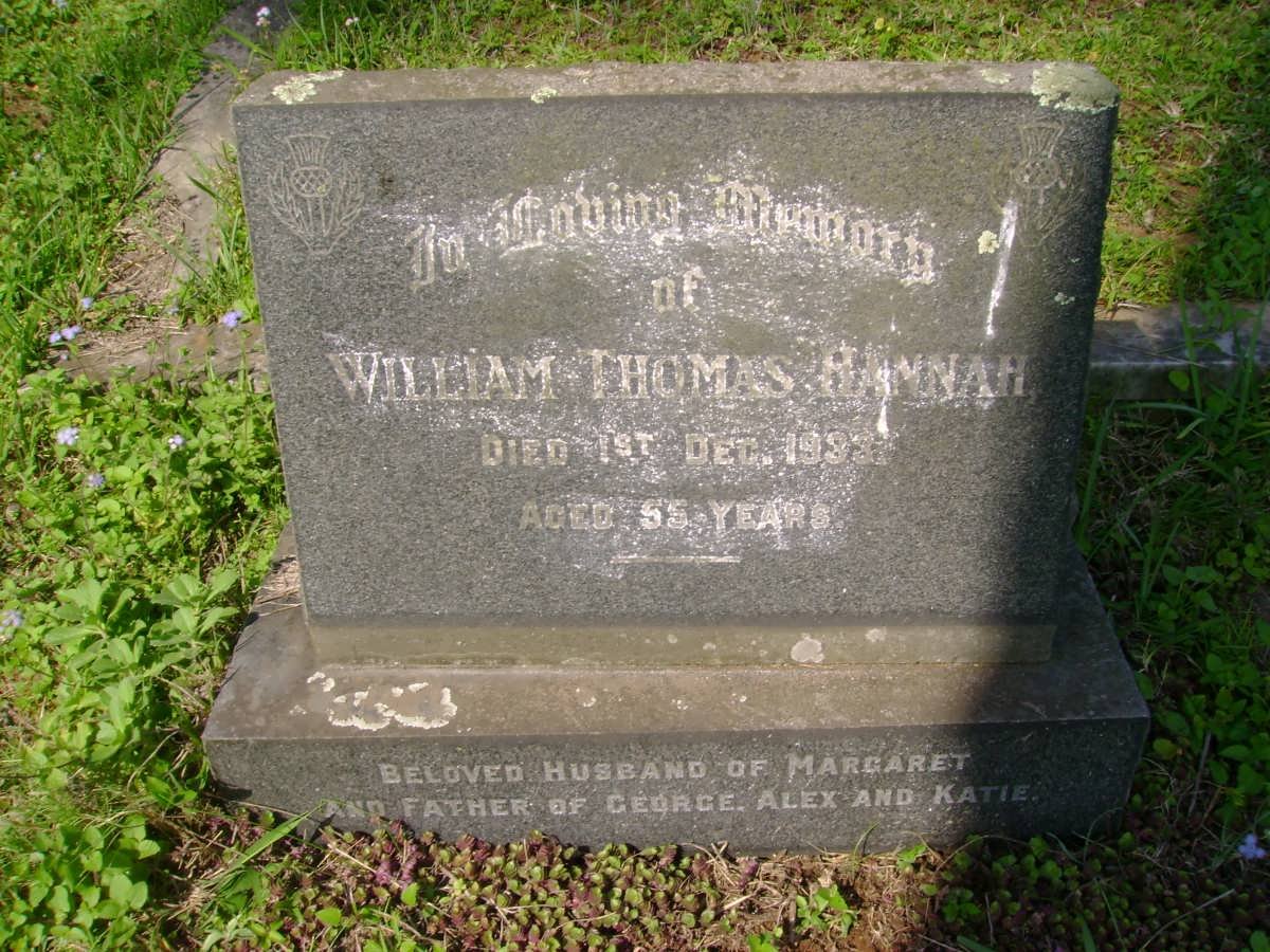 BANNAK William Thomas -1933