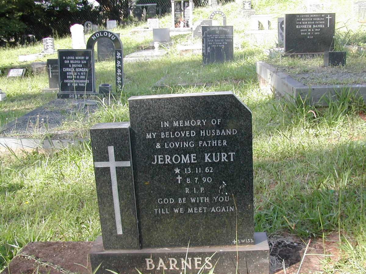 BARNES Jerome Kurt 1962-1990