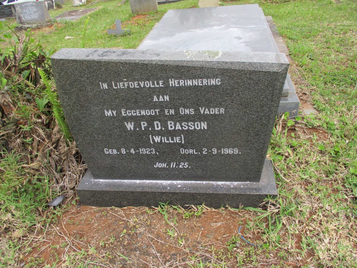 BASSON Willem Petrus Daniel 1923-1969