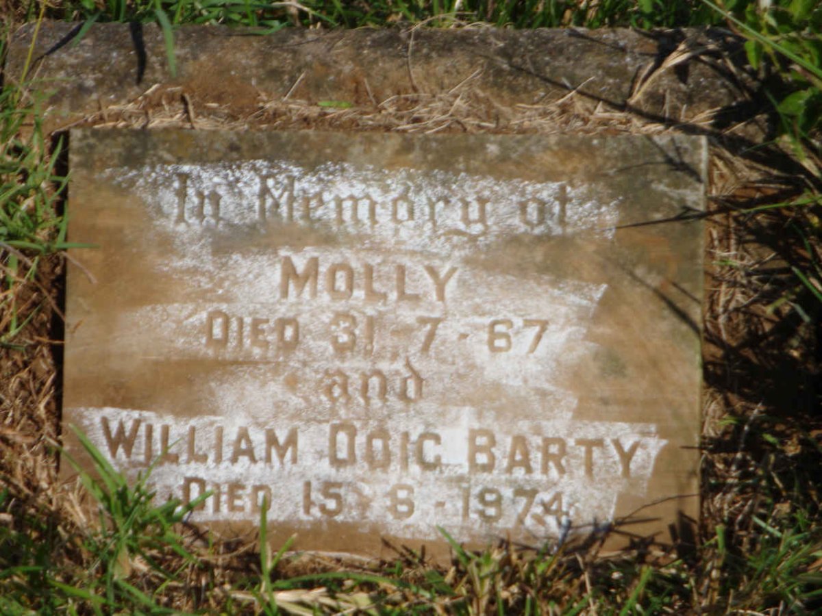 BARTY William Doic -1974 &amp; Molly -1967