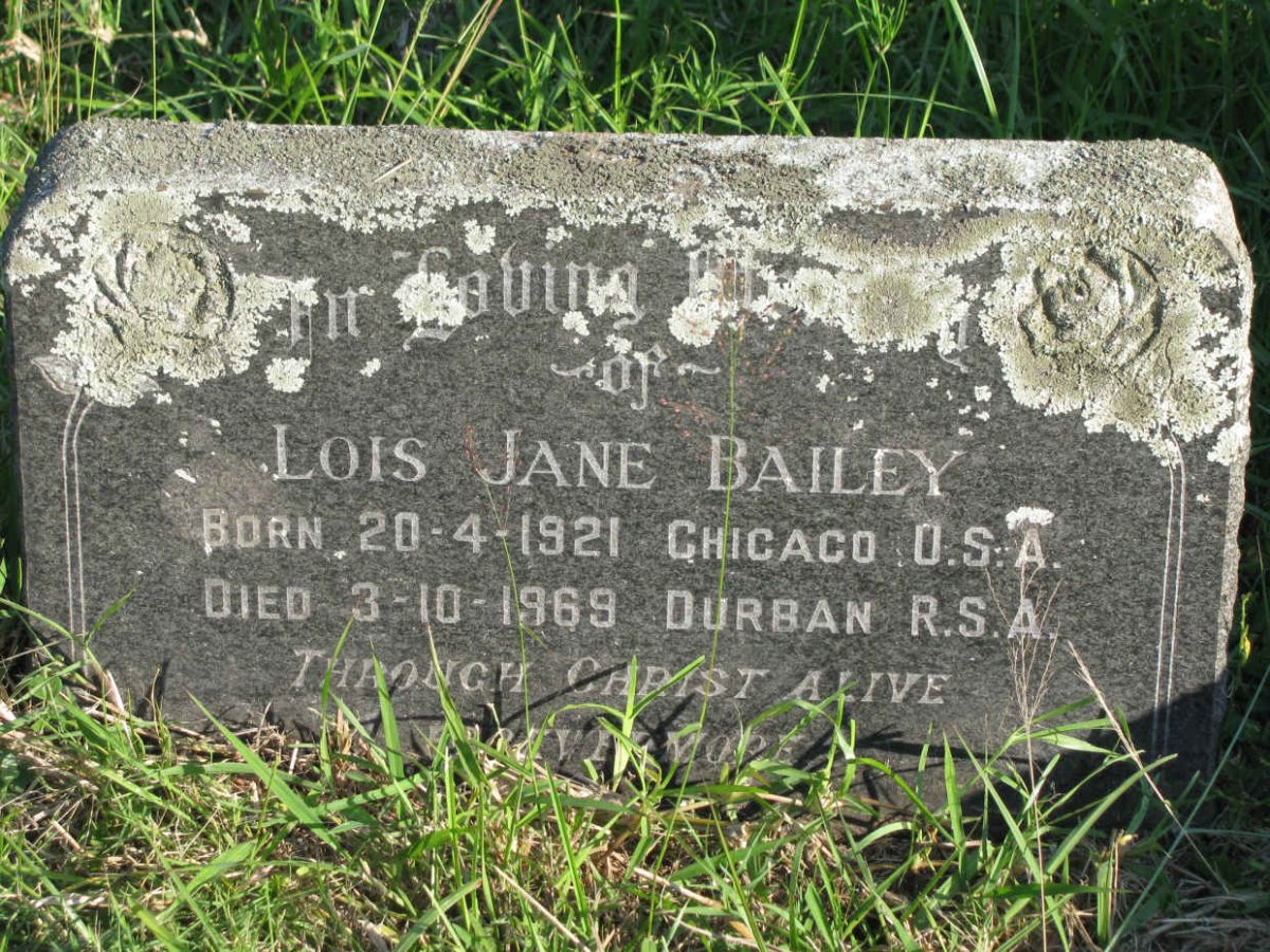 BAILEY Lois Jane 1921-1969