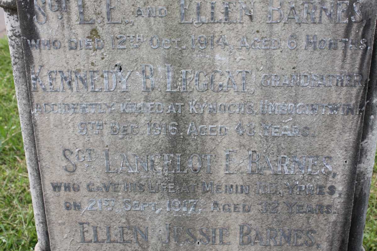 LEGGAT Kennedy B. -1916 :: BARNES Lancelot Ethelbert 1917