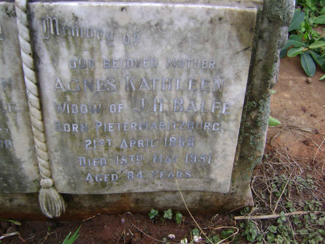 BALFE Agnes 1868-1951